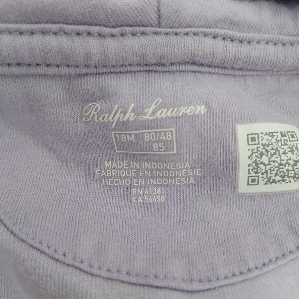 Ralph Lauren Lavender Peplum Velour Hooded Jacket Coquette Girl Quiet Luxury